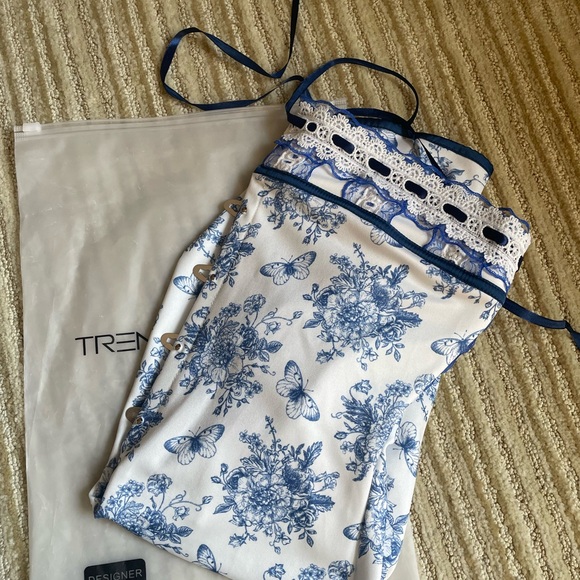 Floral strapless mini dress NWT - Picture 3 of 5